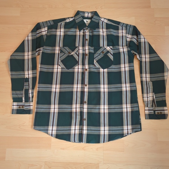 Abercrombie & Fitch Men’s Green Plaid Long Sleeve Button Down Shirt - Picture 3 of 14